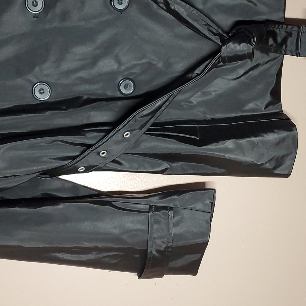 Avenue PVC Belted Trench Coat - Picture 2 of 7